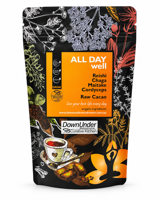 Mushroom coffee (Caffeine Free) - ALL DAY WELL